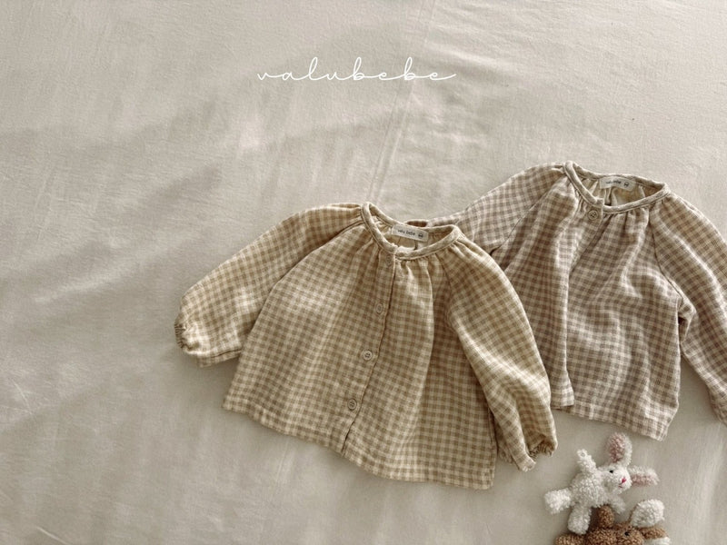 valubebe / pichi check shirt【for baby, kids 】