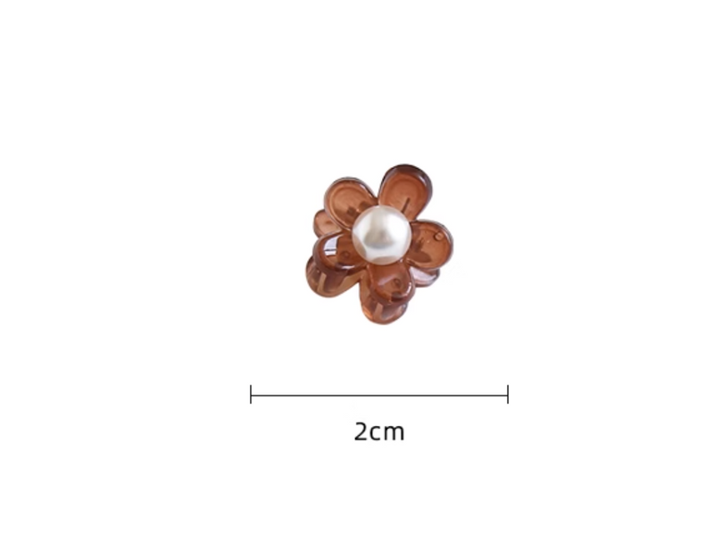 一部即納　perl flower mini clip（2peace set）
