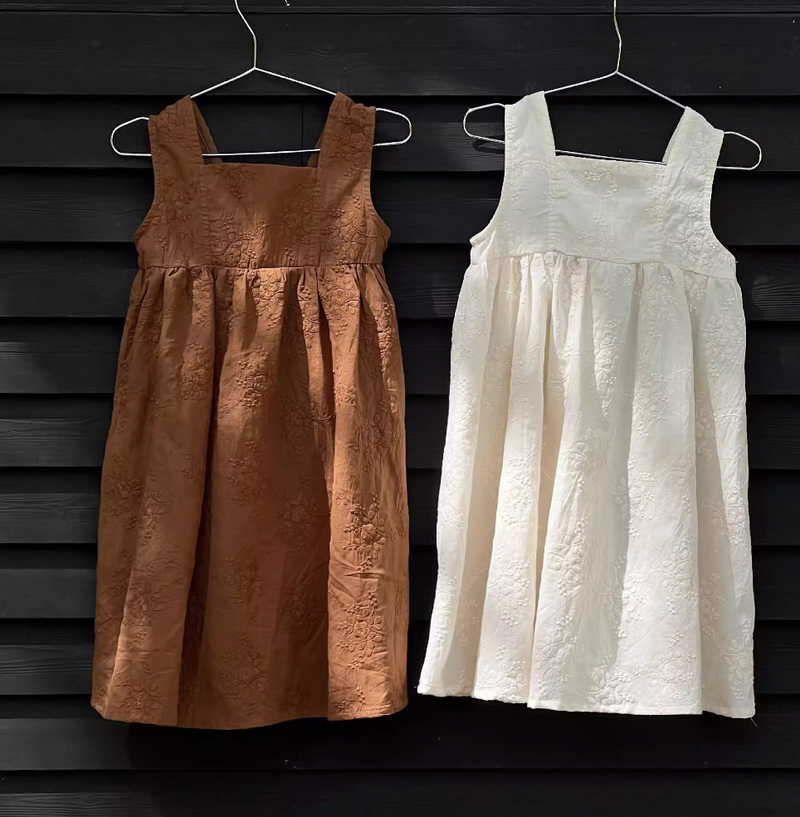 flower embroidery one-piece【for kids & jr.】