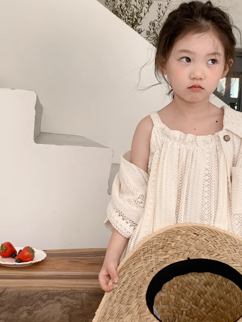 lace shirt ＋ one-piece【for kids , jr. 】