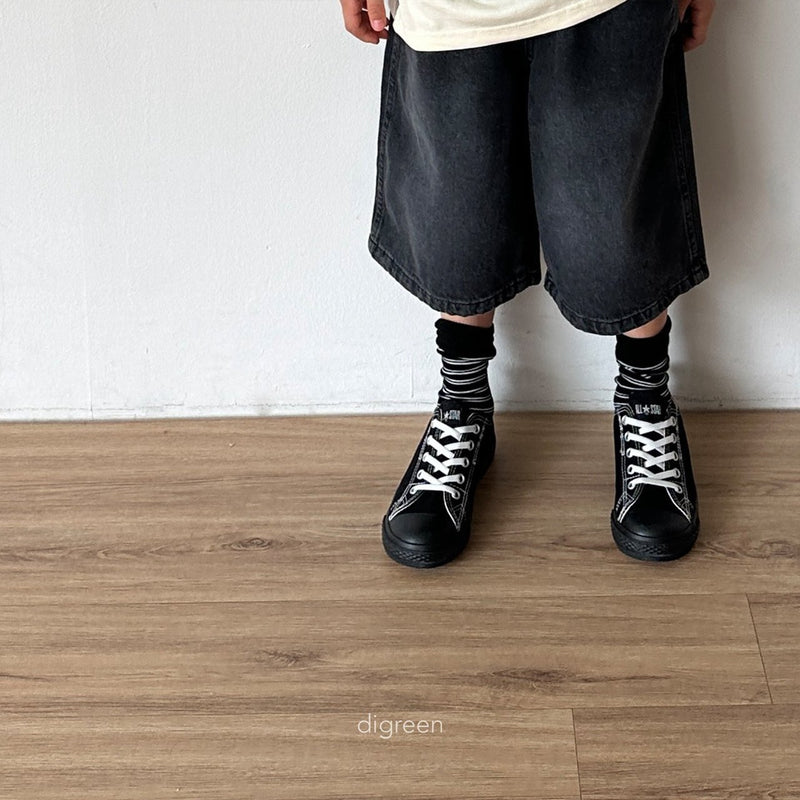 digreen / together black socks