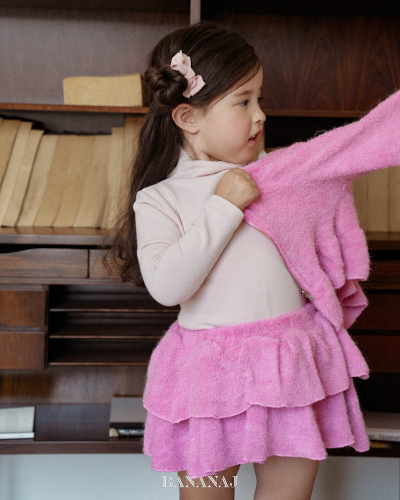 bananaj / moelly zipup cardigan【for kids & jr.】