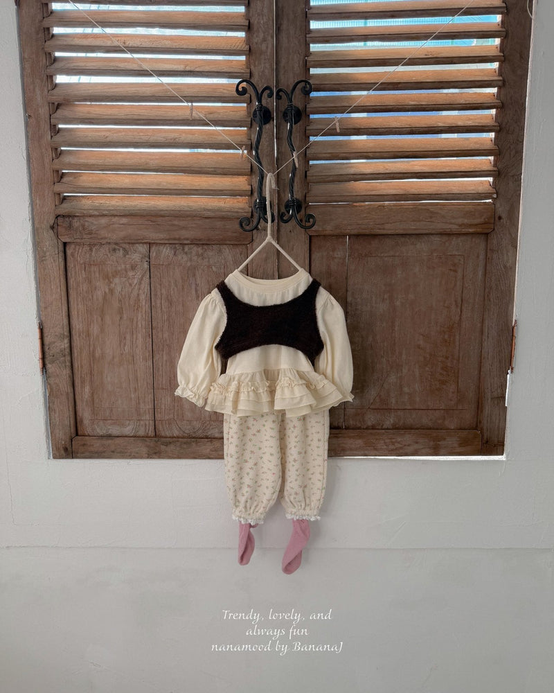 nanamood by banana.j / bebe lopple point tee 【for baby】