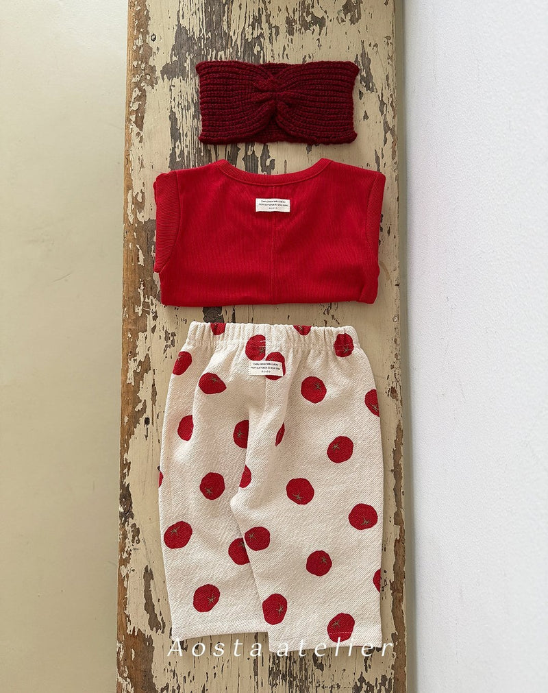 aosta /  every rib tee【for baby&kids】