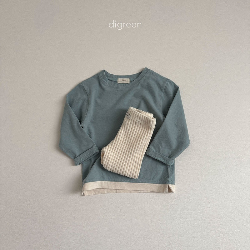 digreen / rib leggings