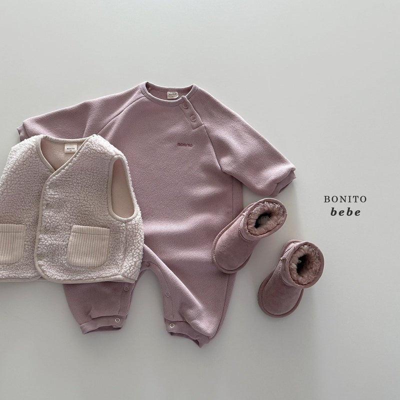 bonito /  knit raglan suit【for baby】