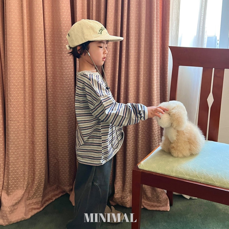 minimal / pigment boarder tee【for kids &Jr.】