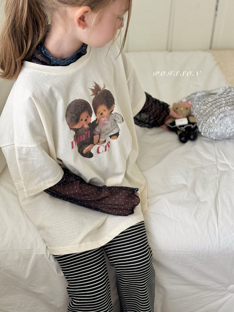poisson / lace half tee【for kids &Jr.】