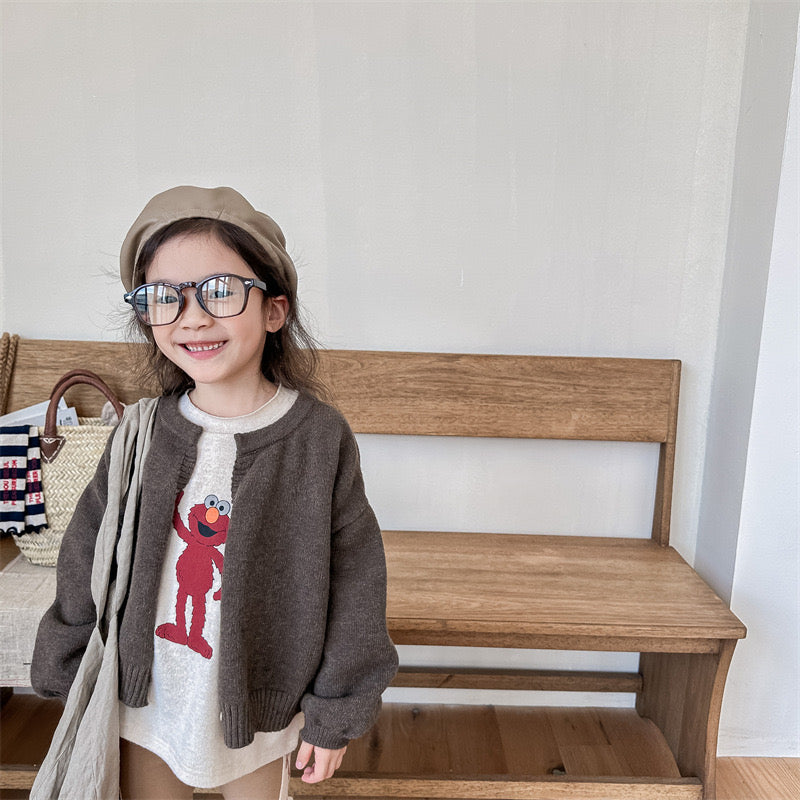 loosely knit cardigan【for kids , jr】