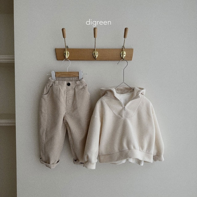 digreen / polar fleece zip-up
