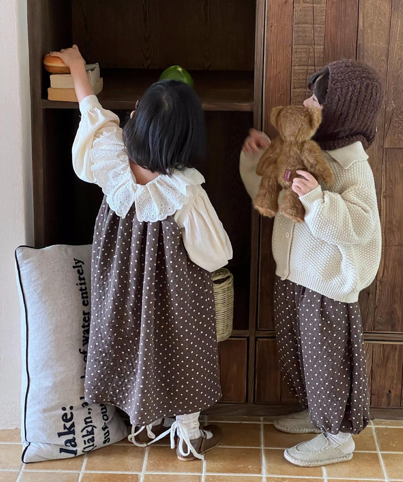 moss knit cardigan【for kids , jr】