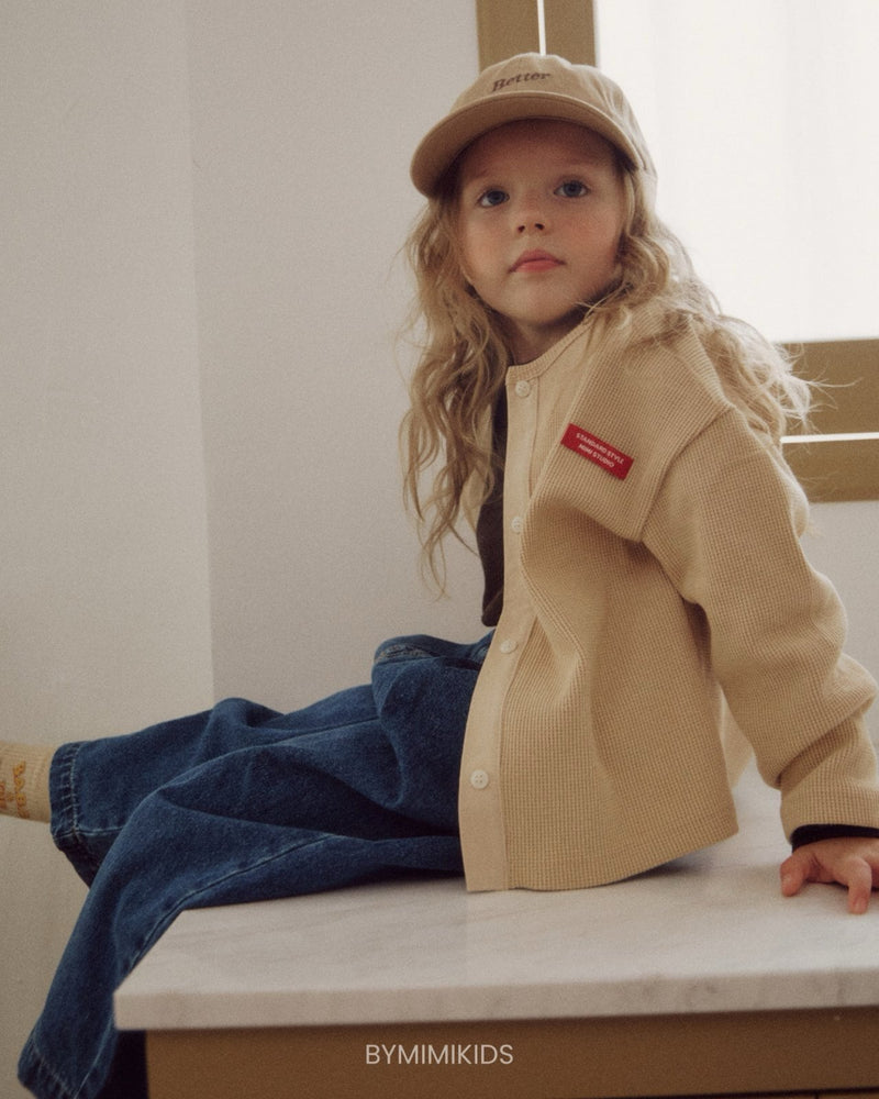 by mimi  / butter embroidery cap【for kids , jr】