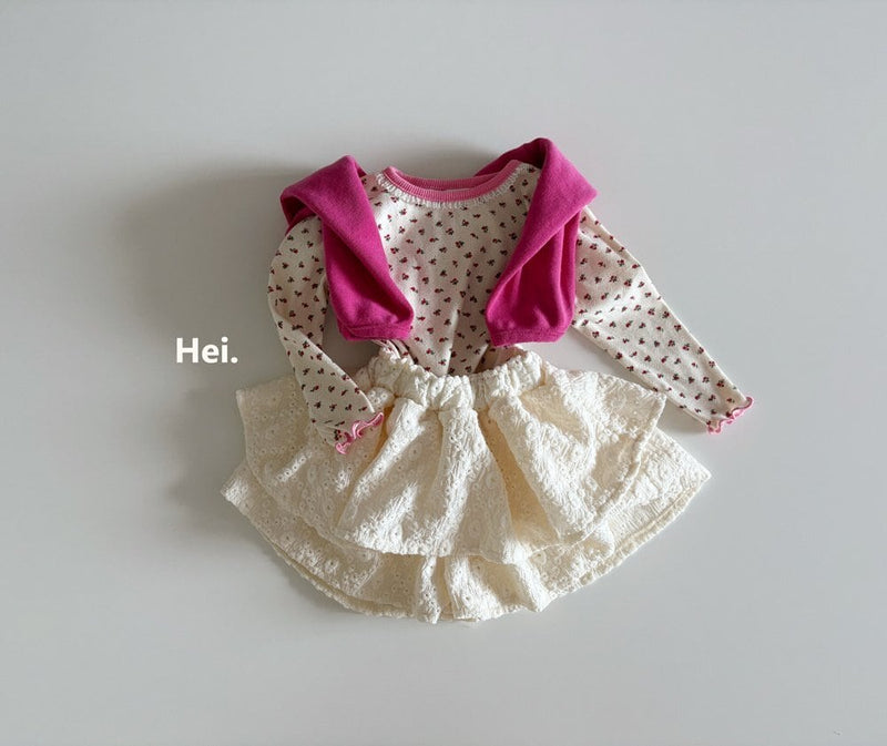 hei. / lace currot skirt【for  kids】