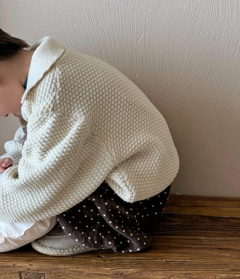 moss knit cardigan【for kids , jr】