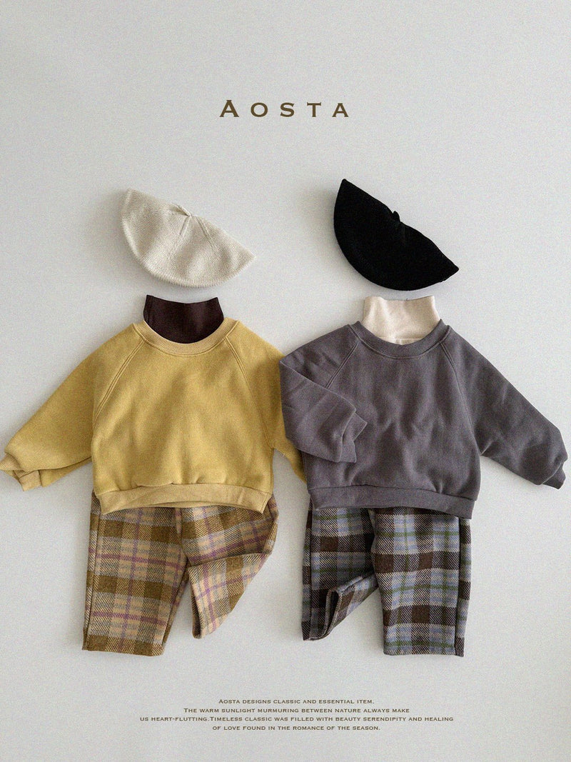 aosta / wool check pants