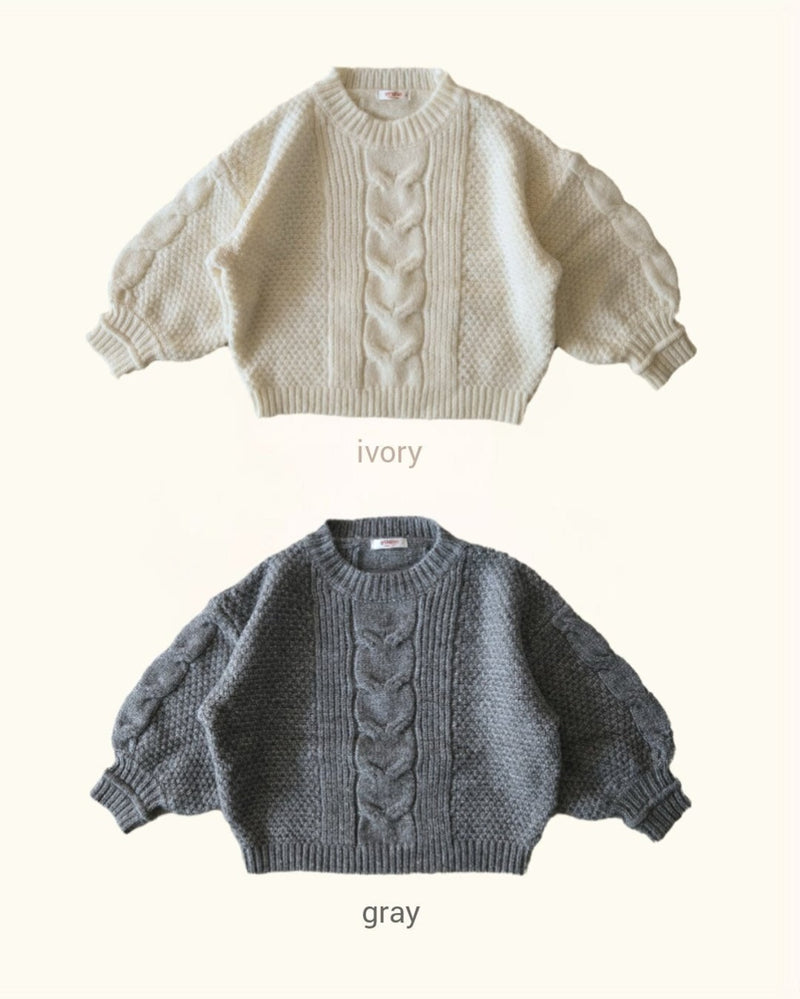 by mimi  / balloon knit tee【for kids , jr】