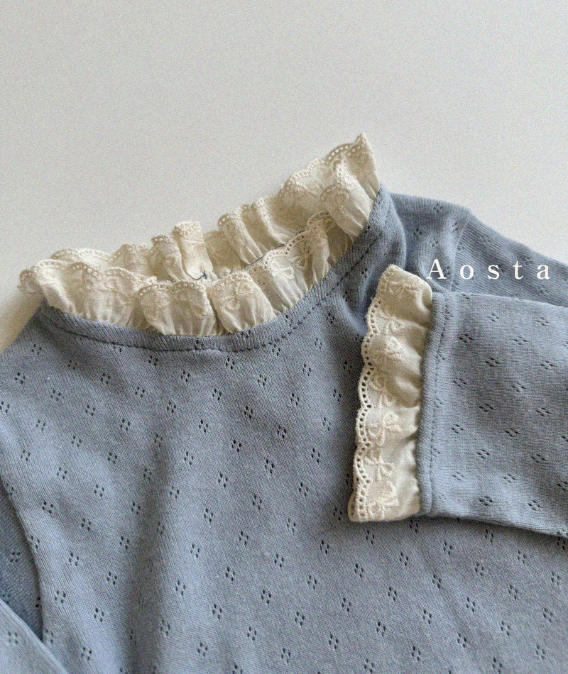 aosta / eyelet tee