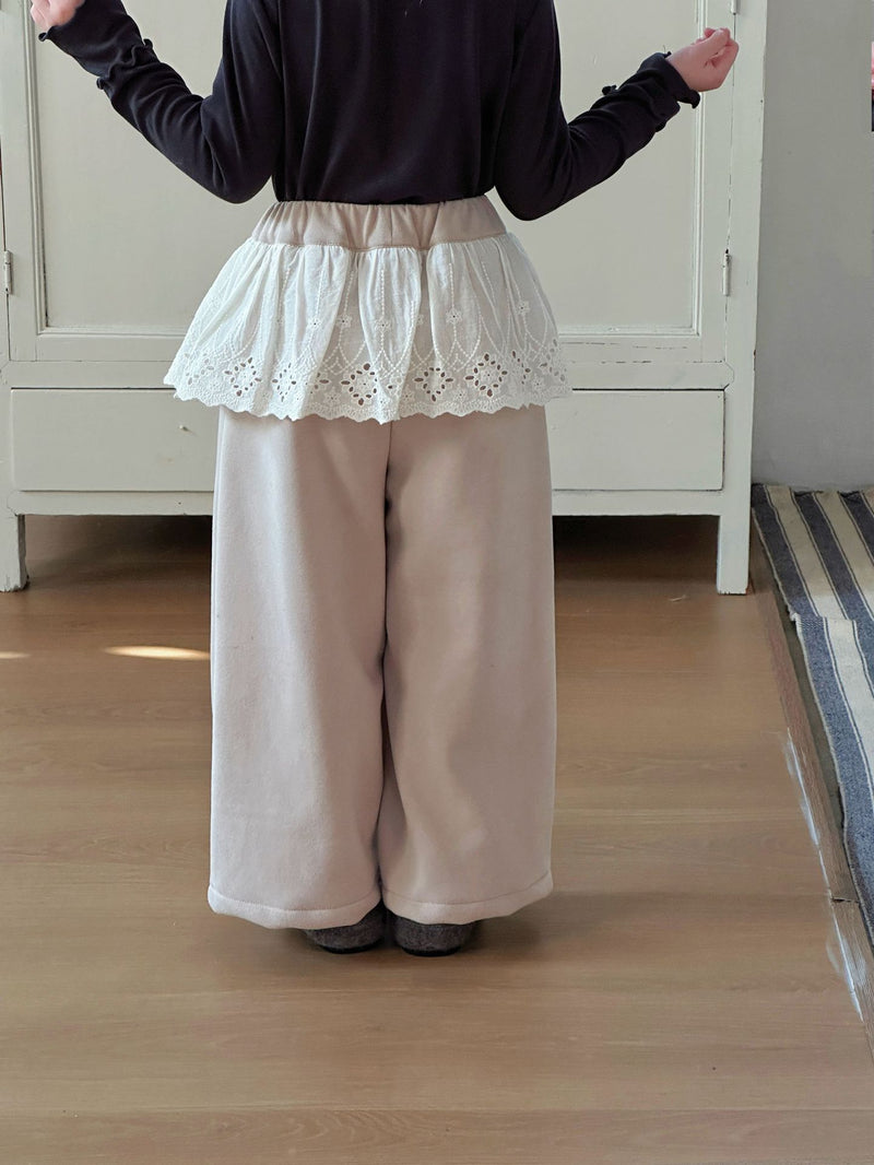 lace wide pants 【for kids&Jr.】