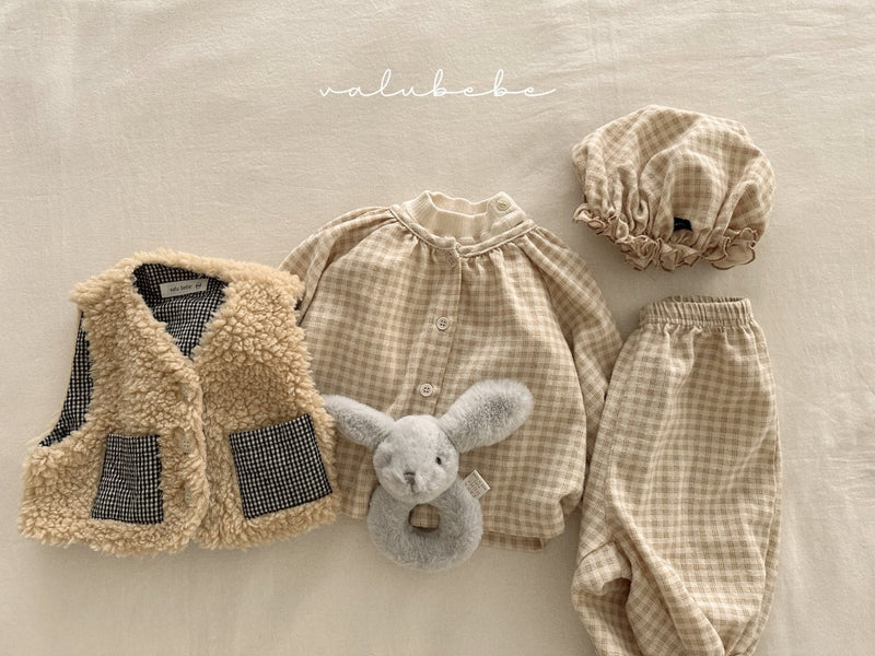 valubebe / pichi check shirt【for baby, kids 】