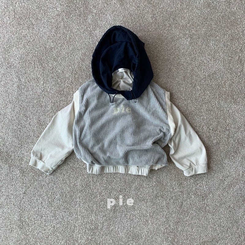 pie / wave hood tee