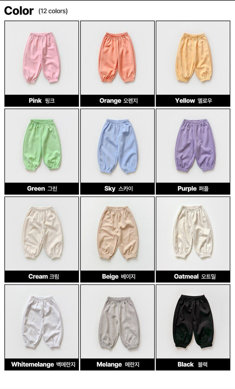 『8/31まで特別価格』white sketch book / rainbow jogger pants【for kids&Jr.】