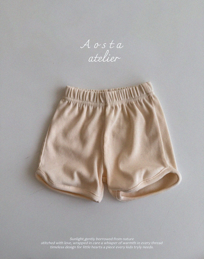 aosta / rib short pants【for baby &kids】