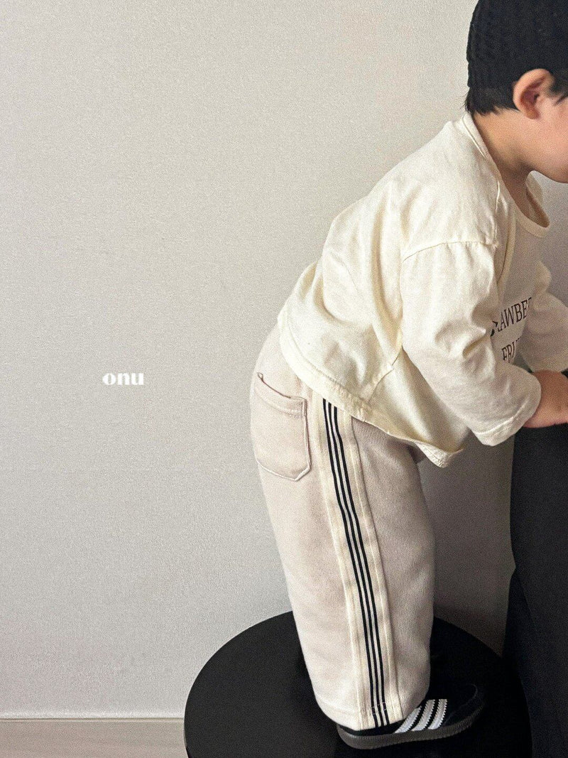 onu / tape line pants【for kids】