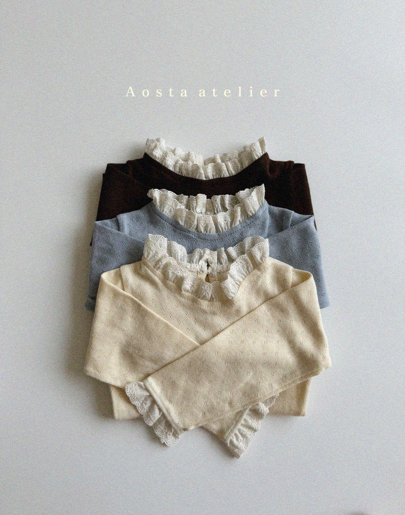 aosta / eyelet tee