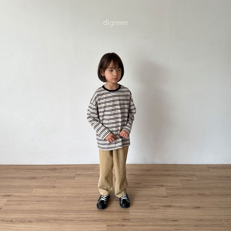 digreen / eyelet pants