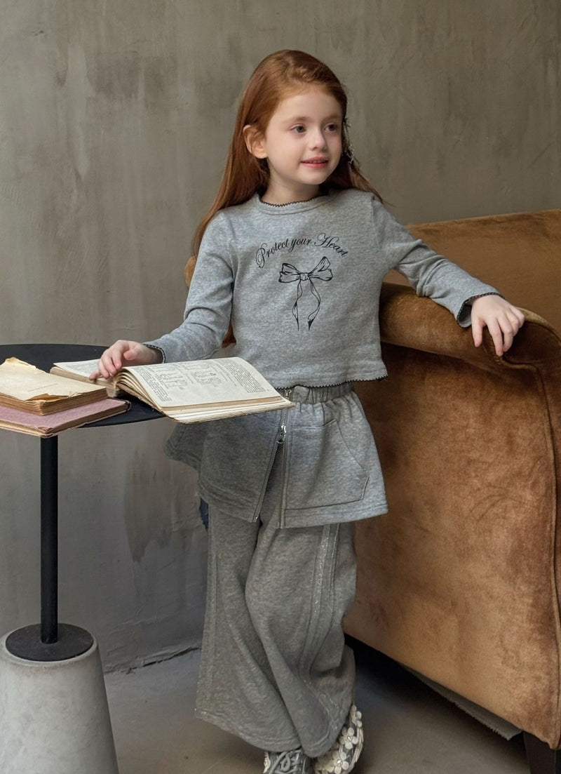 otaly /  hoodie tops & flare pants set【for kids , jr】(no.5736)