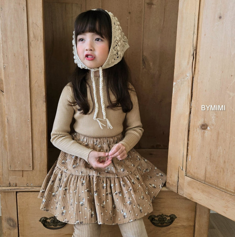 by mimi  / corduroy  skirt【for kids , jr】