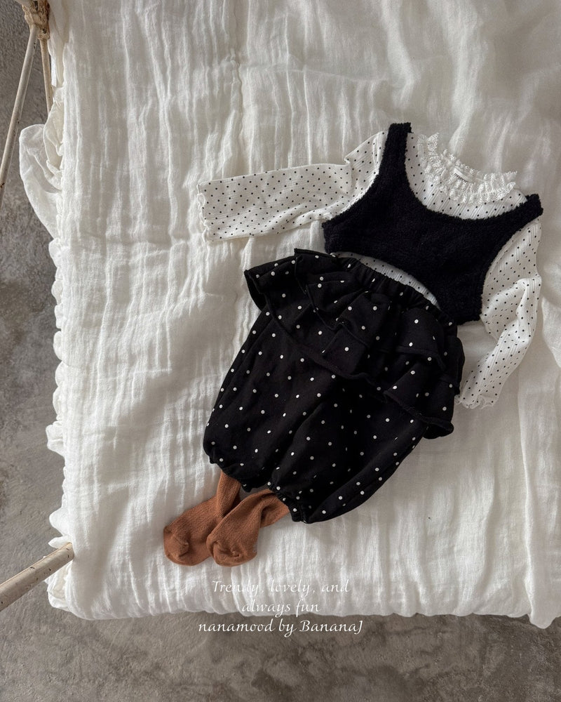 nanamood by banana.j / bebe leaf dot pants【for baby】