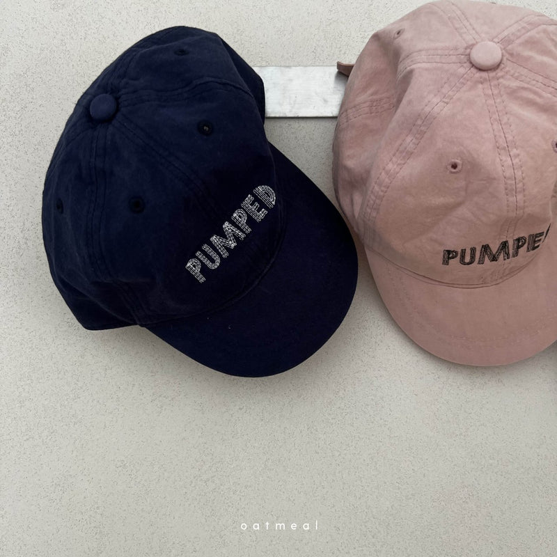 oatmeal / pumped ball cap【for kids】