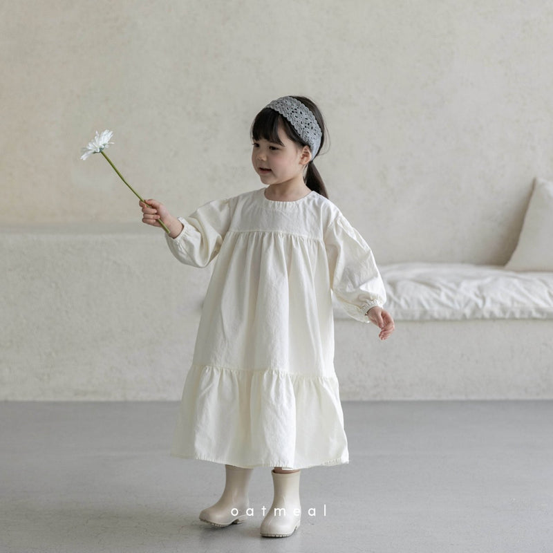 oatmeal / bubble volumn onepiece【for kids】