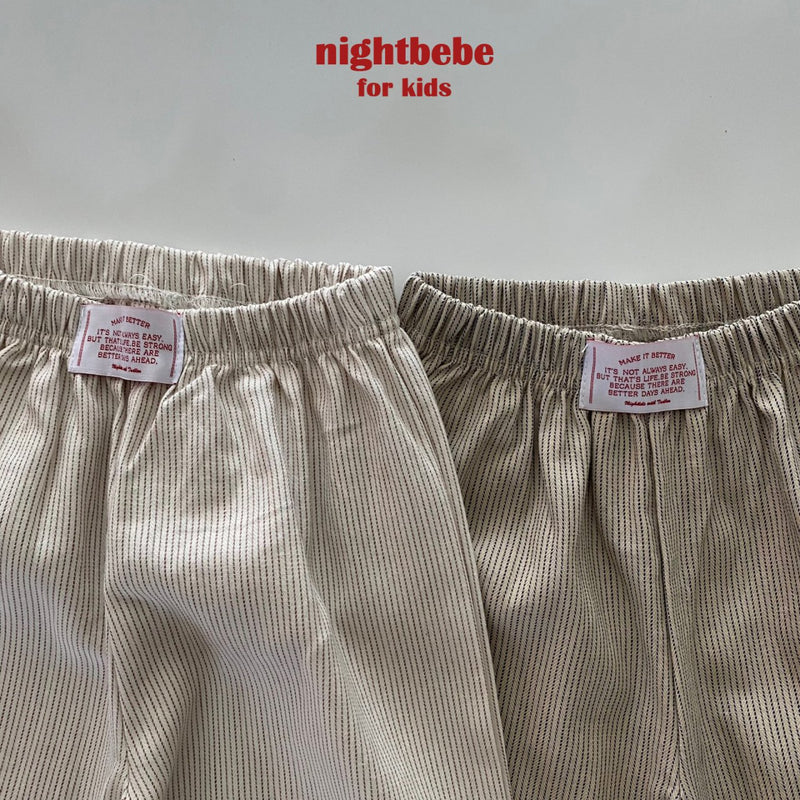 nightbebe / bonjour stripe pants