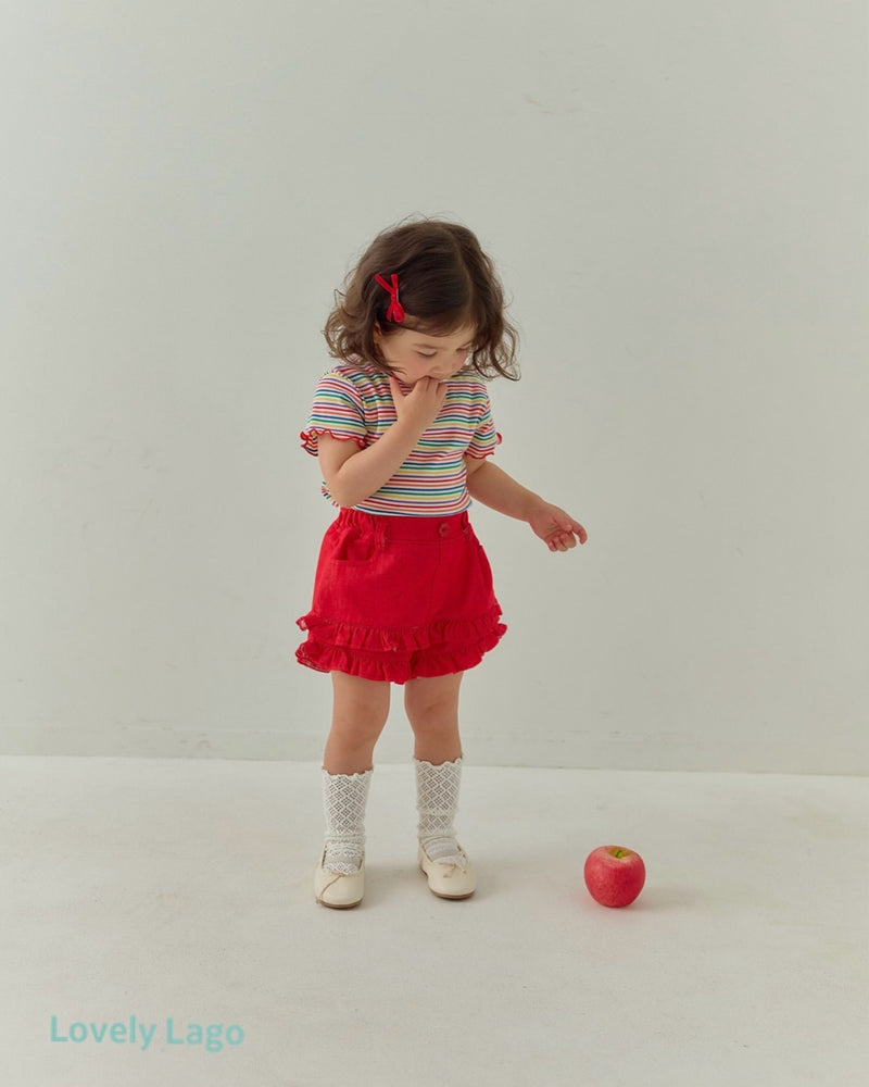 lago / heart rainbow t【for kids&Jr.】
