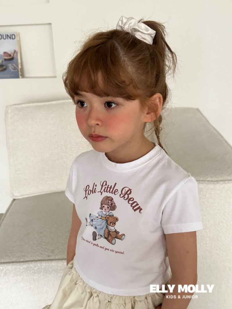 elly molly  / little bear crop tee【for kids, Jr. 】