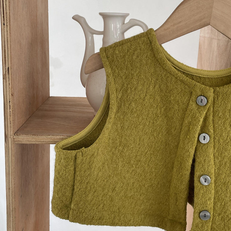 loose fit vest【for kids , jr】