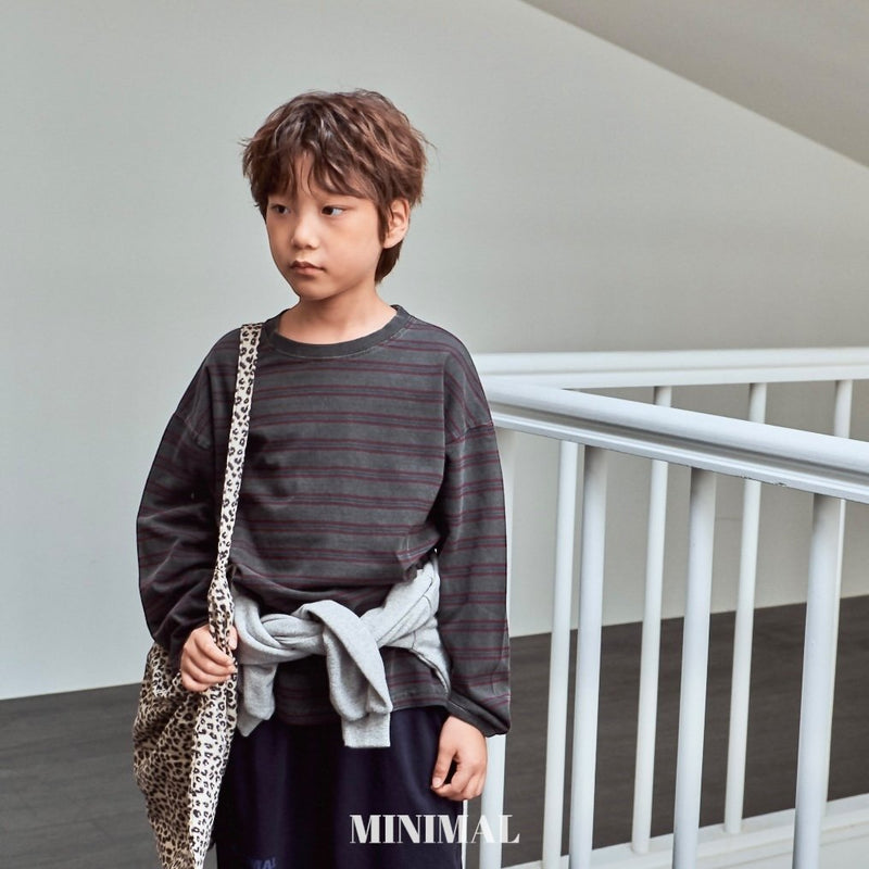 minimal / pigment boarder tee【for kids &Jr.】