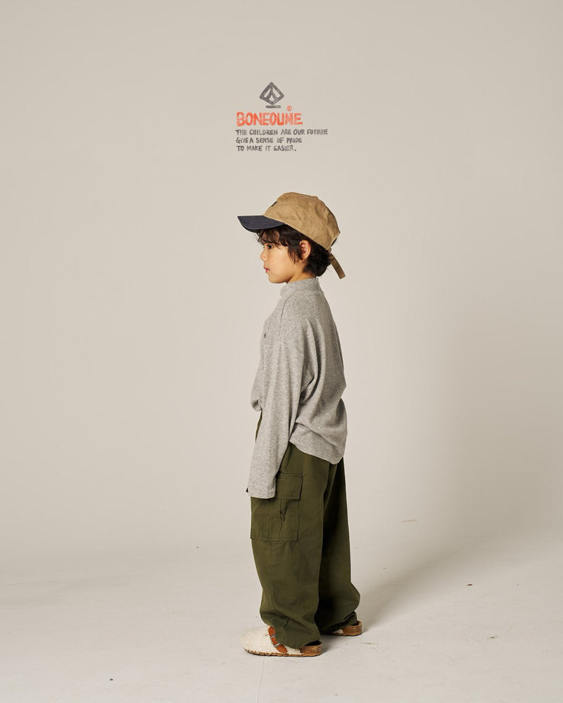 boneoune / half neck tee【for kids, Jr. 】