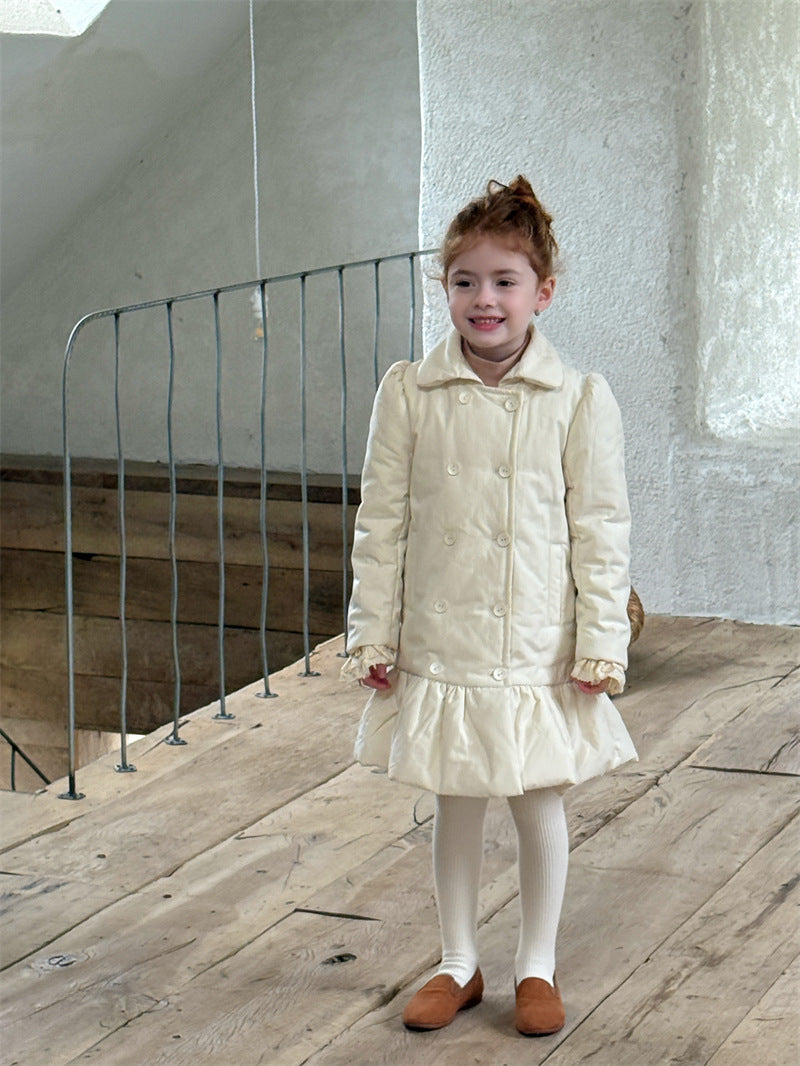cheng le  / double slim padding coat 【for kids , jr 】