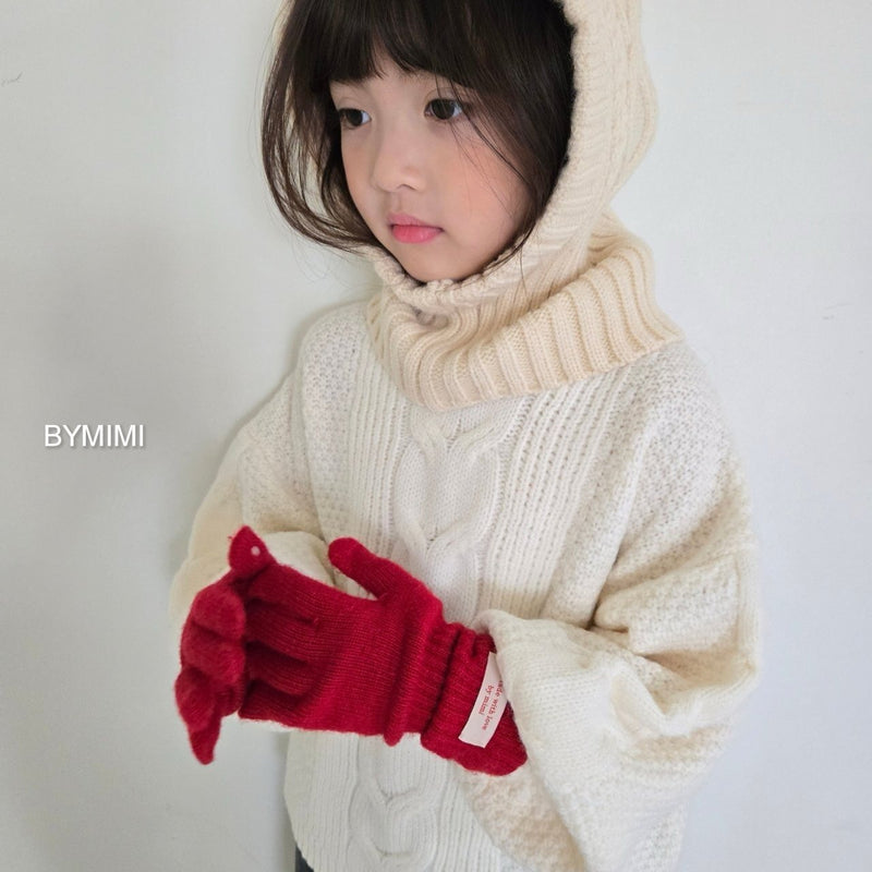 by mimi  / balloon knit tee【for kids , jr】