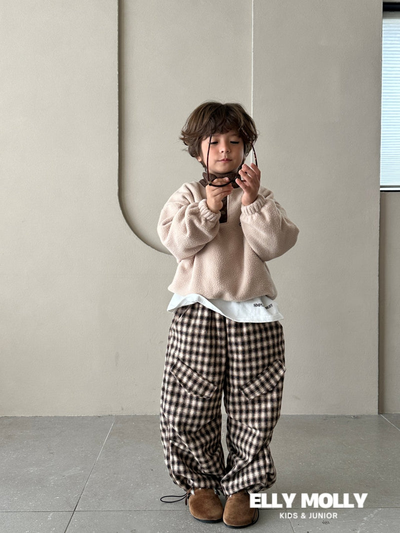 【即納100-110size】 elly molly  / check pants【for kids, Jr. 】