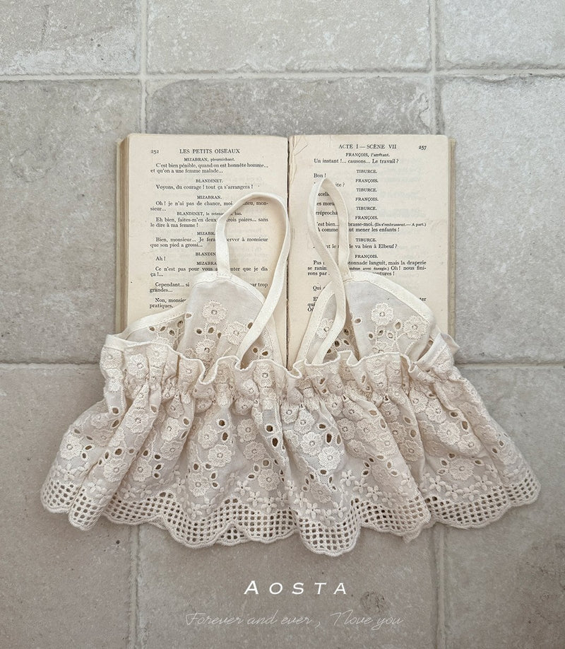 aosta /  lace ribbon vest【for baby&kids】