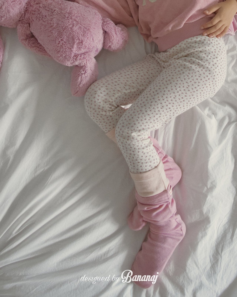 bananaj / lace banding leggings【for kids & jr.】