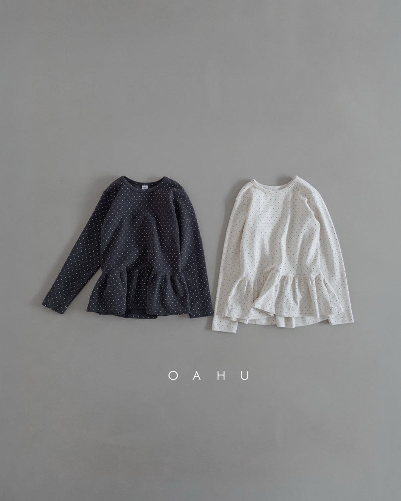 oahu / dot frill t【for kids, Jr. 】
