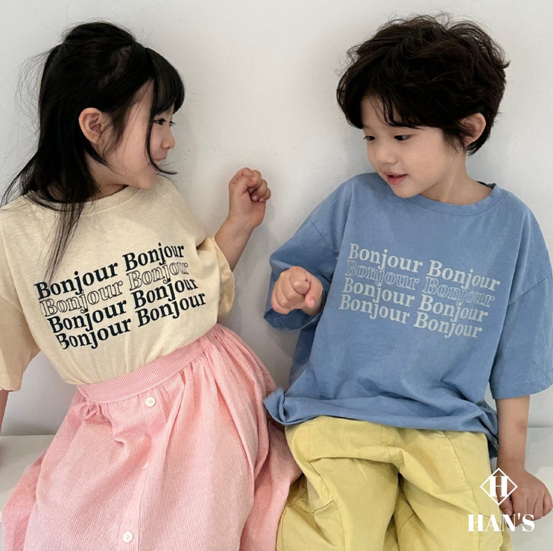 hans / bonjour tee【for kids & jr.】