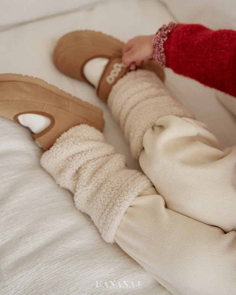 bananaj / leg warmer socks【for kids & jr.】