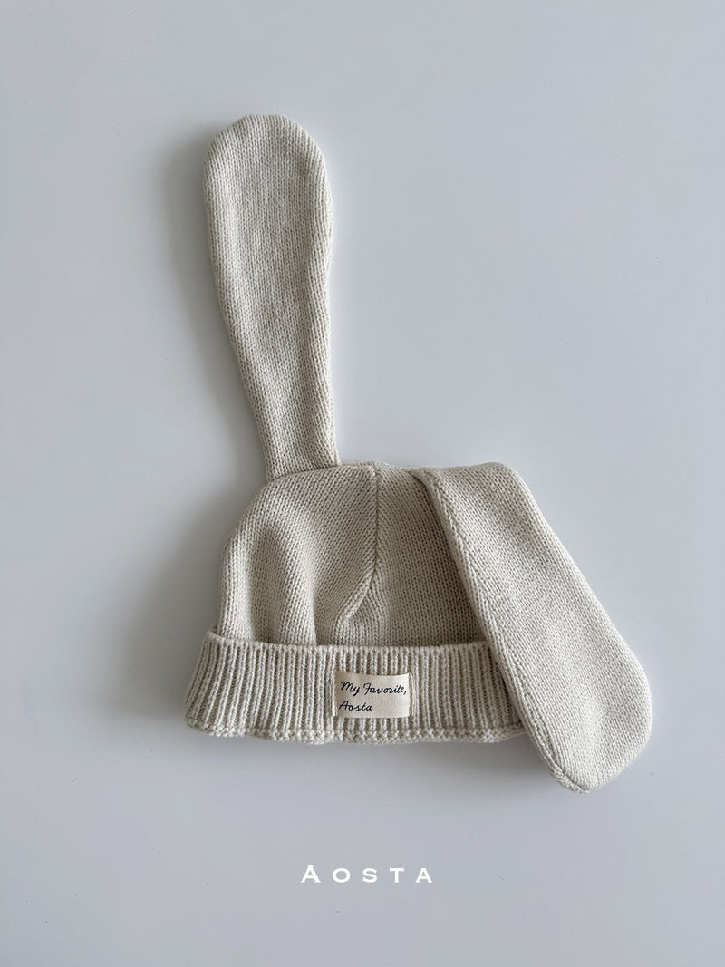 aosta / knit rabbit hat