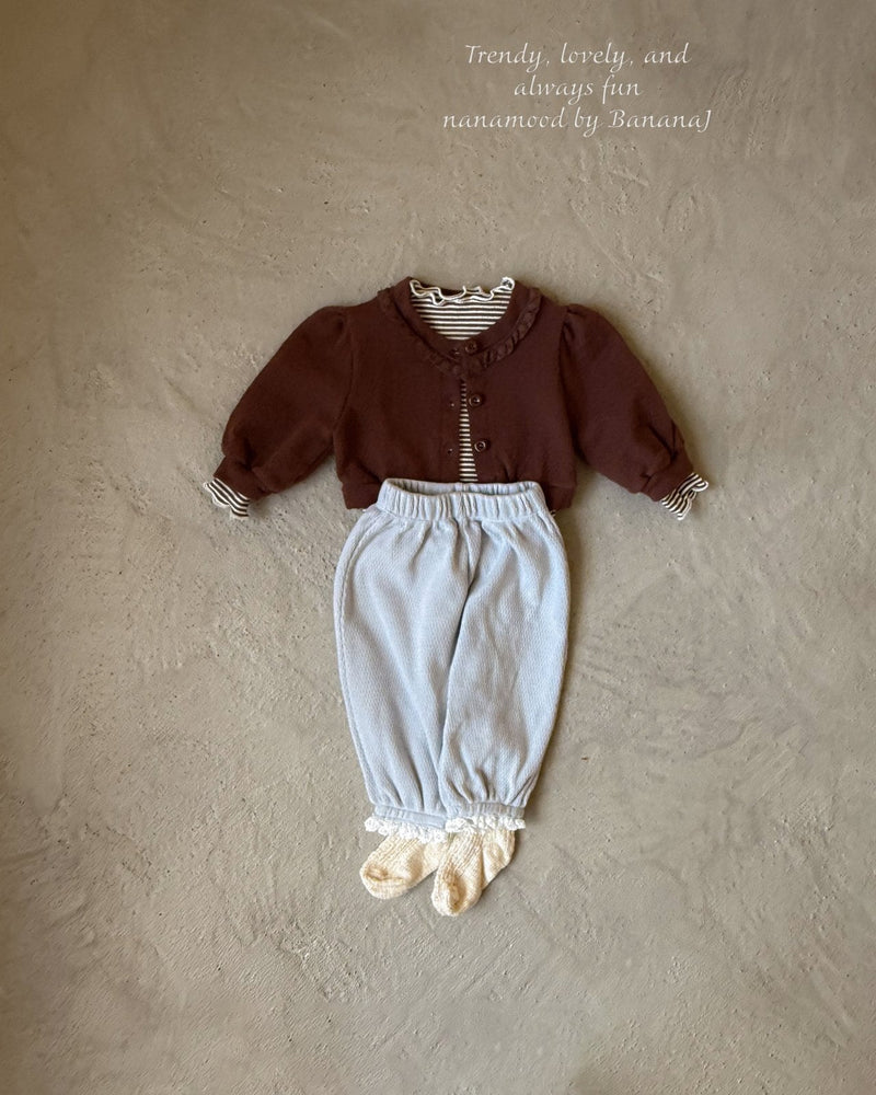 nanamood by banana.j / bebe mocha cardigan【for baby】